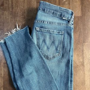 MOTHER Jeans, The looker Ankle Step Fray, size 28